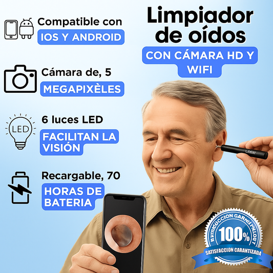 Limpiador de Oídos - Cámara HD
