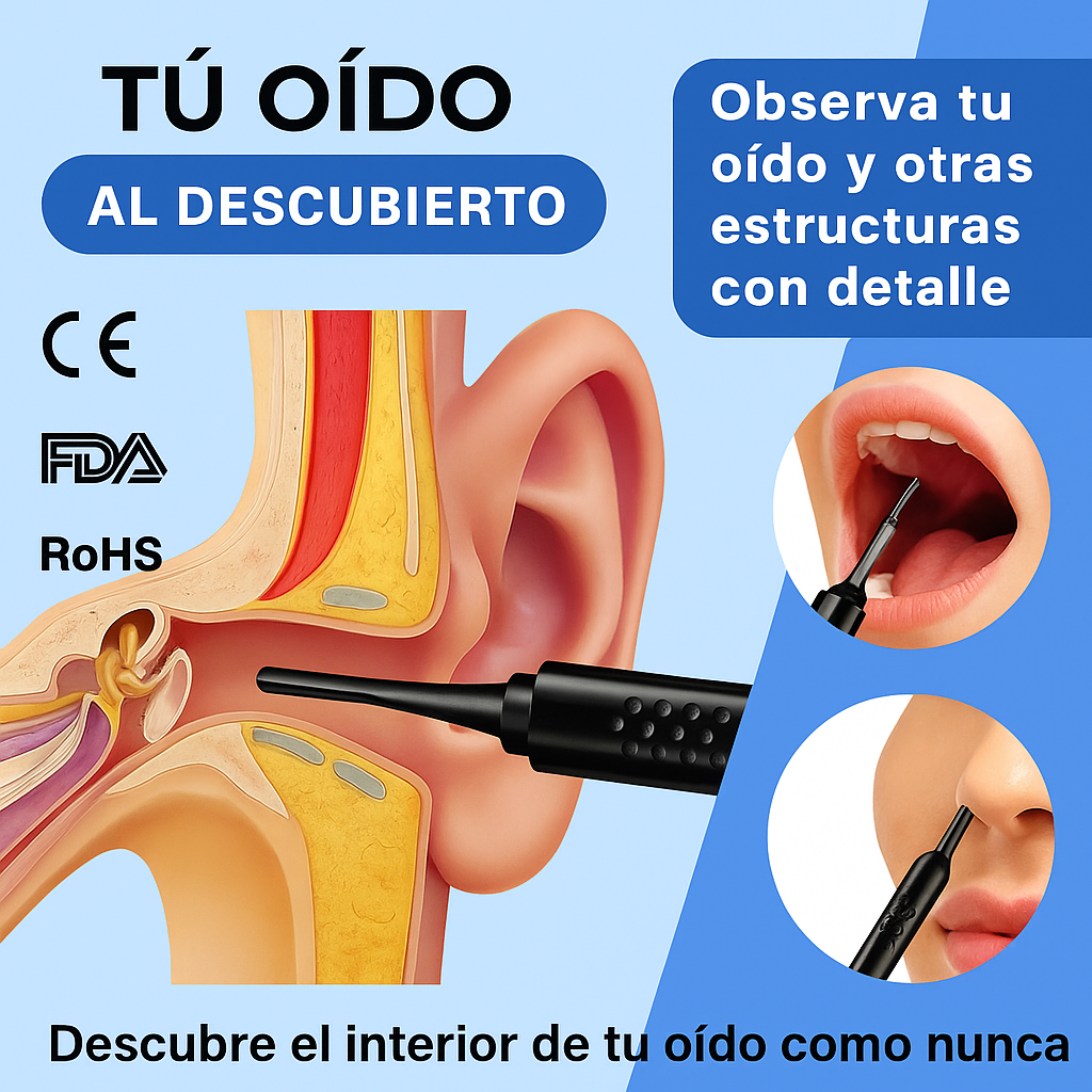 Limpiador de Oídos - Cámara HD